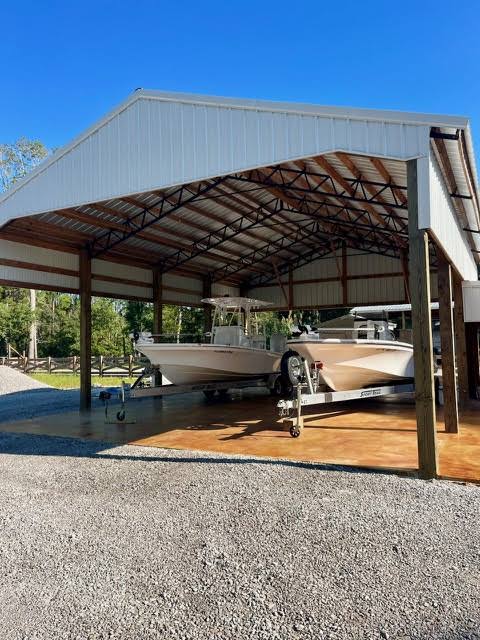 Boats stored indoors safely